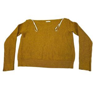 Aritzi Babaton 100% Merino Wool Sweater Womens M Yellow